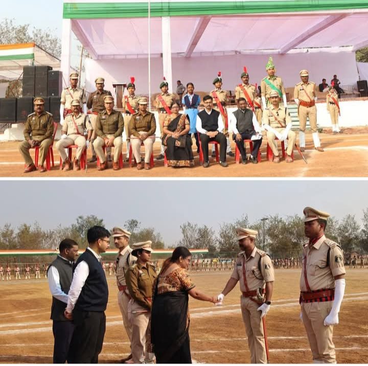 एक दिन की मुख्य अतिथि बनी DEO मैडम ने रिहर्सल परेड की ली सलामी, 26 जनवरी को गणतंत्र दिवस पर ध्वजारोहण करेगी सांसद कमलेश जांगड़े, जिले के ऐतिहासिक जेठा मैदान में होगा गणतंत्र दिवस का मुख्य समारोह, कलेक्टर तोपनो के निर्देशन में चल रही राष्ट्रीय पर्व मनाने की ज़ोरदार तैयारिया kshititech