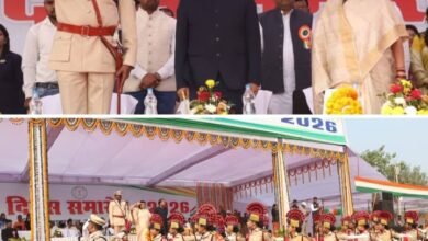 खचाखच भरे मैदान में गणतंत्र दिवस का भव्य आयोजन- शक्ति जिले के मीसा बंदियों एवं शहीदों के परिजनों का हुआ सम्मान, सांसद कमलेश जांगड़े ने ली परेड की सलामी, जिला स्तरीय गणतंत्र समारोह का आयोजन हुआ जिले के ऐतिहासिक जेठा मैदान में, कलेक्टर तोपनो एवं जिला पुलिस अधीक्षक ठाकुर सहित जिले के अधिकारी रहे मौजूद kshititech