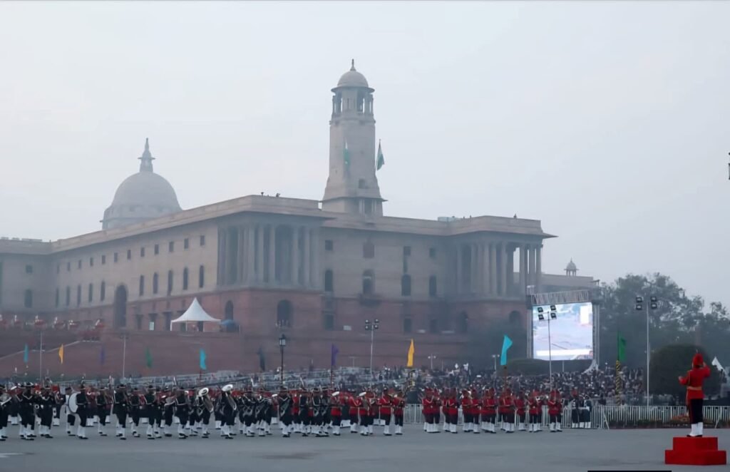 सांसद कमलेश जांगड़े पहुंची राजधानी दिल्ली के विजय चौक पर आयोजित ‘बीटिंग द रिट्रीट’ समारोह में, 77वें गणतंत्र दिवस का था समापन समारोह, सांसद जी ने कहा- यह गौरवशाली क्षण मेरे जीवन के लिए अनमोल kshititech