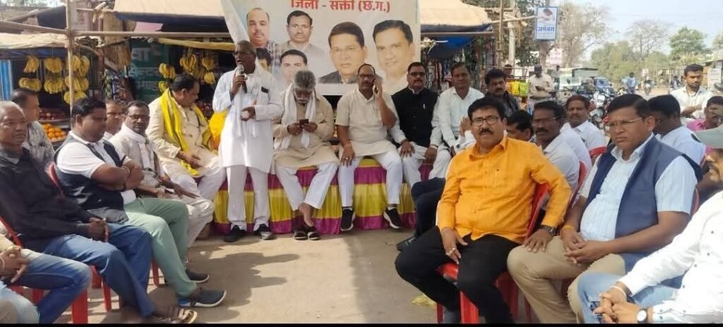 शक्ति विधानसभा में कांग्रेस ने किया राष्ट्रपिता महात्मा गांधी की पुण्यतिथि पर स्मरण, मनरेगा बचाओ संग्राम का भी हुआ आयोजन,दड़ाई में आयोजित थी सभा kshititech