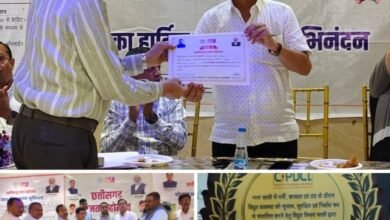 विद्युत मंडल शक्ति के उत्कृष्ट कार्यो के लिए नगर पालिका शक्ति के अध्यक्ष श्यामसुंदर अग्रवाल ने किया अधिकारी कर्मचारियों को सम्मानित, अवसर था राज्य स्थापना के 25 वर्ष पूर्ण होने पर रजत जयंती महोत्सव का, अध्यक्ष श्री अग्रवाल ने कहा- शक्ति में विद्युत मंडल का कार्य हम सबके लिए गौरवशाली kshititech