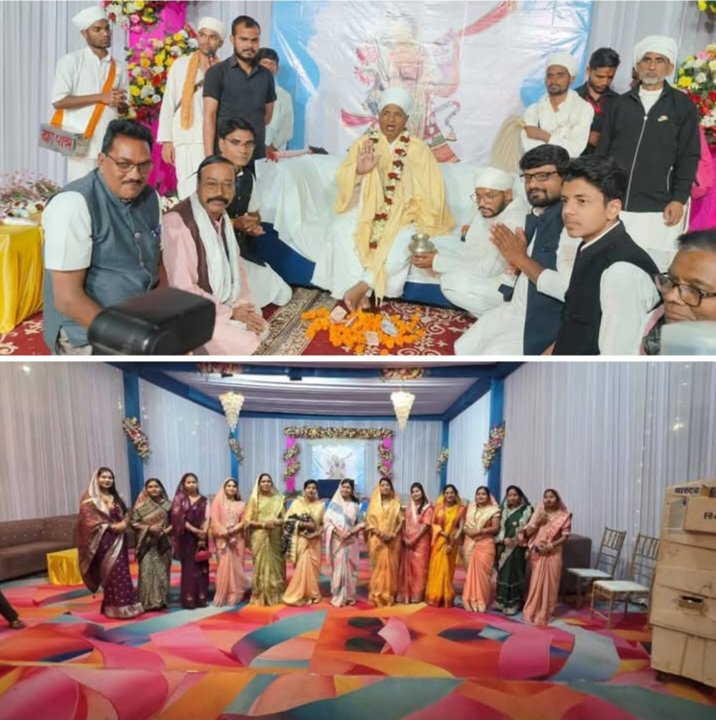 रामकुमार गीता गबेल के निवास पर हुआ परम पूज्य असंग साहेब जी का आगमन,डोंगिया सुलोनी में निकली भव्य स्वागत शोभा यात्रा, लोगों ने लिया असंग साहेब जी का आशीर्वाद, तीन दिनों तक असंग साहेब जी रहेंगे डोंगिया सुलोनी में kshititech