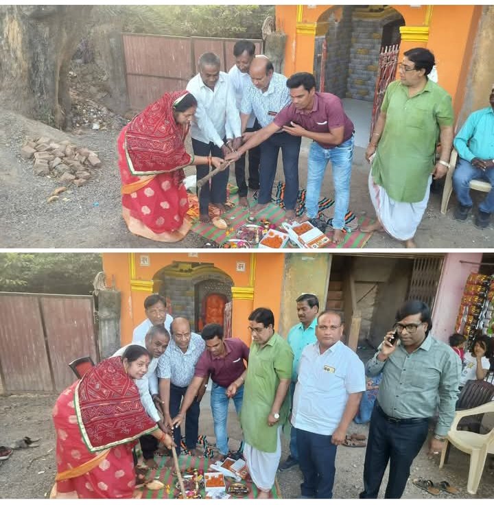 नगर पंचायत अध्यक्ष नारायण कुर्रे ने किया RCC नाली निर्माण का भूमि पूजन, 13 लाख की लागत से शहर के वार्ड क्रमांक-01 में बनेगी नाली, स्थानीय पार्षद ज्योति राठौर ने कहा- नाली निर्माण से पानी भराव की समस्या होगी दूर kshititech