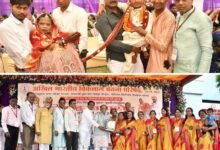 अनूठा वैवाहिक आयोजन- 22 विकलांग जोड़ो का हुआ सामूहिक विवाह,सांसद बृजमोहन अग्रवाल ने पहुंच कर दिया आशीर्वाद, देश भर का सबसे भव्य एवं अनूठा आयोजन था रायपुर का,नवयुगल जोड़ों को उपहार सामग्री का भी हुआ वितरण kshititech