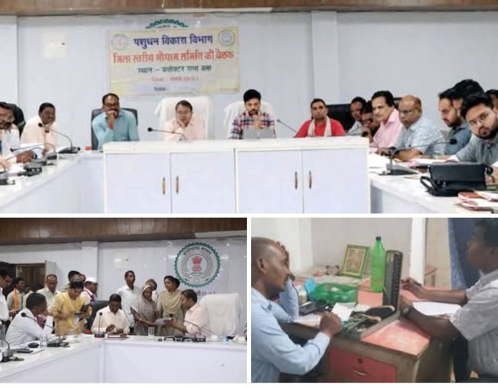 कलेक्टर तोपनो की समय सीमा बैठक एवं जनदर्शन संपन्न। सीएमएचओ के निर्देश पर जिले में अवैध क्लिनिको पर हुई कार्रवाई। खादी ग्रामोद्योग बोर्ड के अधिकारी ने किया निरीक्षण।कलेक्टर तोपनों ने कहा- छात्रावासों का सतत करें अधिकारी निरीक्षण। कलेक्टर एसपी साहब के नेतृत्व में संपन्न हुई जिला गौ धाम समिति की बैठक kshititech