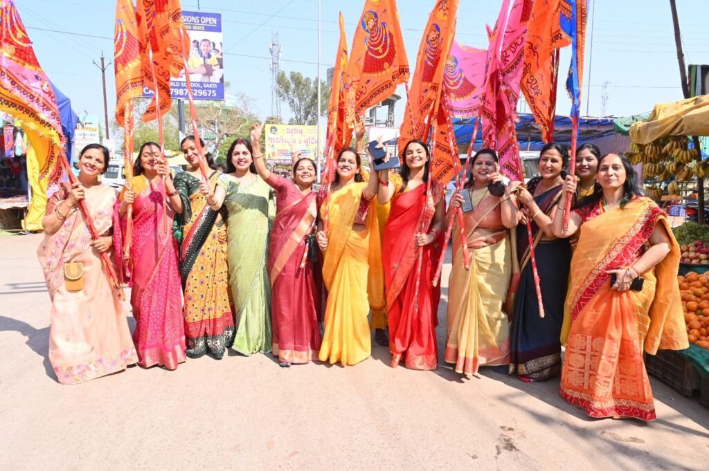 सक्ति का ऐतिहासिक श्याम महोत्सव- शक्ति शहर में निकली श्याम महोत्सव पर निशान यात्रा, श्री राधा कृष्ण मंदिर में हुआ फागुन श्याम ग्यारस पर भजन संध्या, निशान यात्रा का हुआ जगह-जगह स्वागत, भजन उत्सव कार्यक्रम में उमड़ी श्याम प्रेमियों की भीड़ kshititech