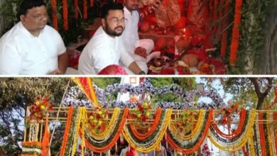 हनुमान जन्मोत्सव पर हरेठी के पंचमुखी दक्षिण मुखी हनुमान मंदिर में उमड़ी भक्तों की भीड़. पंडित भोलाशंकर तिवारी ने करवाई पूजा-अर्चना।थाना चौक हटरी चौक स्थित हनुमान मंदिरों में भी लोगों ने किया दर्शन. बालाजी ट्रेडर्स परिवार ने अग्रसेन चौक से हरेठी जाने के लिए श्रद्धालुओं की करी निशुल्क वाहन व्यवस्था kshititech