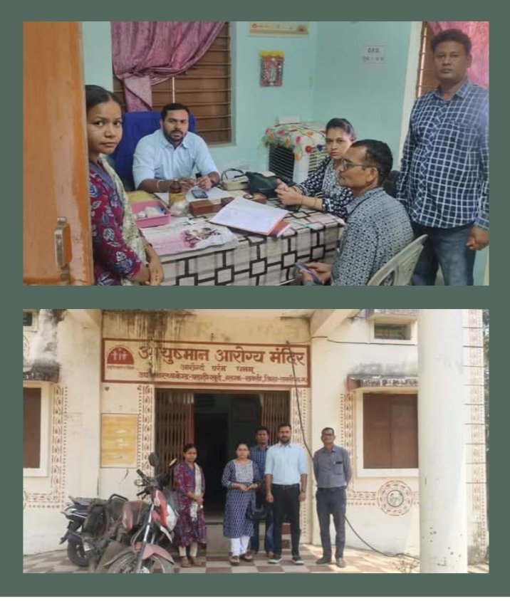 शक्ति के ब्लॉक मेडिकल ऑफिसर सोनवानी ने किया उप स्वास्थ्य केंद्र बाराद्वार एवं पलाड़ी खुर्द का निरीक्षण. स्वास्थ्य केंद्र की व्यवस्थाओं को लेकर मौजूदा कर्मचारियों को दिए निर्देश. मौसमी बीमारियों को लेकर चिकित्सा सुविधाये दुरुस्त रखने एवं जन जागरूकता कार्यक्रमों में तेजी लाने के लिए निर्देश kshititech