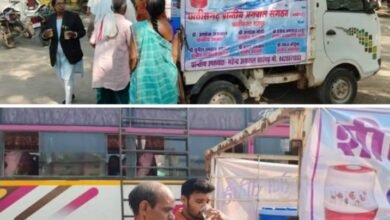 सारंगढ़ की श्री शांति सेवा समिति ने करी सेवा रूपी पहल- भीषण गर्मी में सार्वजनिक स्थानों पर लोगों को पिलाया जा रहा ठंडा पानी एवं शर्बत. समिति के संस्थापक महेंद्र अग्रवाल ने कहा सेवा एवं रचनात्मक कार्य करना ही हमारा मुख्य उद्देश्य kshititech