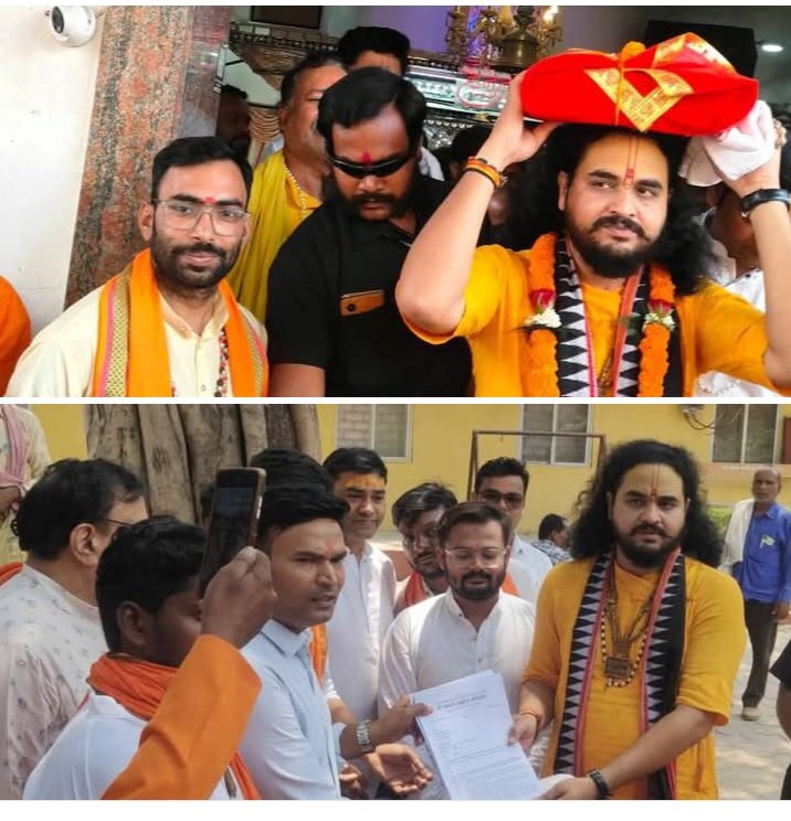 जिला मुख्यालय शक्ति में गौ माता को राष्ट्र माता का दर्जा दिलाने गौ सेवकों ने तहसीलदार को सौंपा ज्ञापन. सिद्ध श्री हनुमान मंदिर से निकली यात्रा kshititech