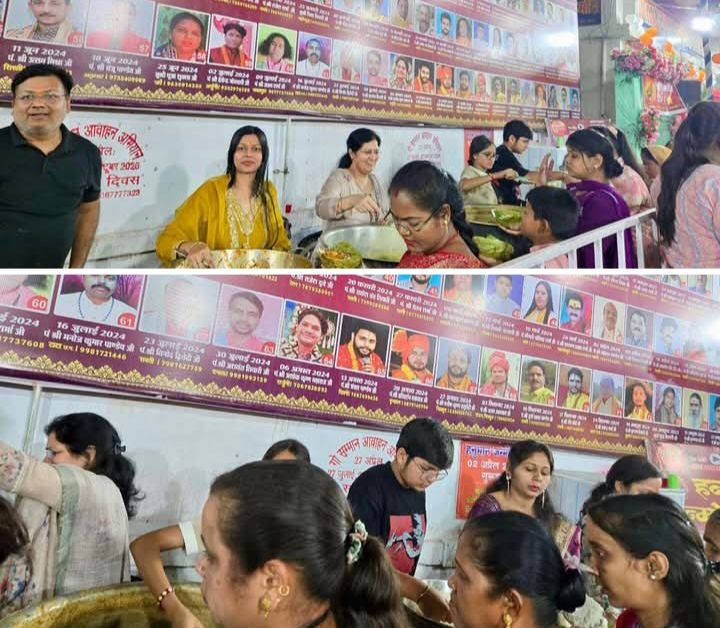 सक्ति की महिला जागृति शाखा ने हनुमान जयंती के भंडारा कार्यक्रम में दी अपनी सेवाएं. पूजा अर्चना भी की सदस्यों ने. अध्यक्ष मीनल अग्रवाल सहित सदस्य रहे मौजूद। मंदिर में पूजा अर्चना जी की सदस्यों ने kshititech