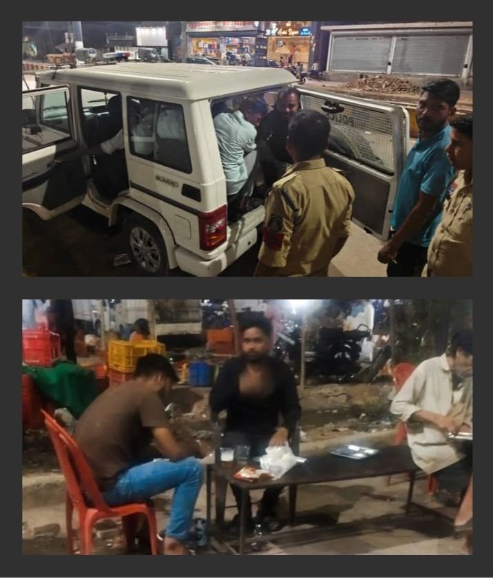 एसपी साहब के निर्देश पर दारू पिलाने वालों पर पुलिस ने करी कड़ी कार्रवाई. 4 अप्रैल की शाम शहर के दैनिक सब्जी बाजार में सड़क पर खुलेआम पिलाई जा रही थी शराब पुलिस ने दिया अल्टीमेटम- कहा अवैध धंधे करने वालों पर होगी सख्ती से का, शराब दुकान को बुधवारी बाजार से अन्यत्र स्थानांतरित करने की फिर नागरिकों ने करी मांग kshititech