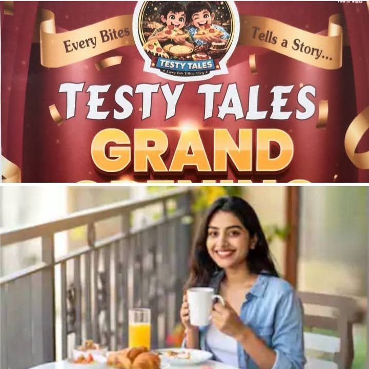 शक्ति में आलीशान रेस्टोरेंट टेस्टी टेल्स की ग्रैंड ओपनिंग सेरिमनी- 12- 13 अप्रैल को उद्घाटन पर मिलेगी 50% तक की छूट. जिला मुख्यालय का भव्य आलीशान रेस्टोरेंट.कैफे.बेकरी. जिला मुख्यालय शक्ति का पहला रेस्टोरेंट kshititech