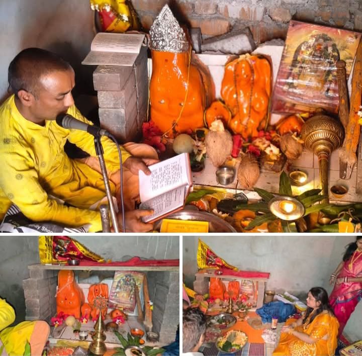 पोरथा के प्रतिष्ठित हेतराम राठौर परिवार ने प्राचीन हनुमान चौरा का किया जीणोद्धार कार्य.हनुमान भक्ति में रमा ग्राम पोरथा वासी. अक्षय तृतीया के मौके पर आयोजित था कार्यक्रम. राठौर परिवार धर्म के क्षेत्र में सदैव रहता है अग्रणी kshititech