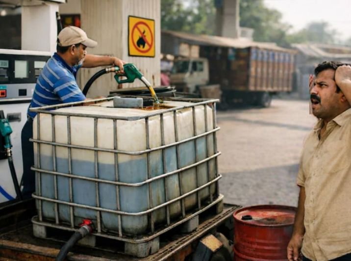 डिब्बे में ग्राहक को पेट्रोल देना पेट्रोल पंप संचालक को पड़ा महंगा- कलेक्टर ने मांगा जवाब. ग्राहक ने पेट्रोल खरीद कर लगा ली थी अपने शरीर में आग kshititech