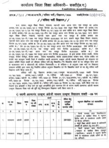 शक्ति जिले के शिक्षा विभाग में होगी बंपर भर्ती. 74 अलग-अलग पदों के लिए संविदा भर्ती हेतु जारी हुए आदेश. शिक्षित बेरोजगारों को मिलेगा सुनहरा अवसर. जाने किन-किन पदों पर निकली है नियुक्तियां kshititech