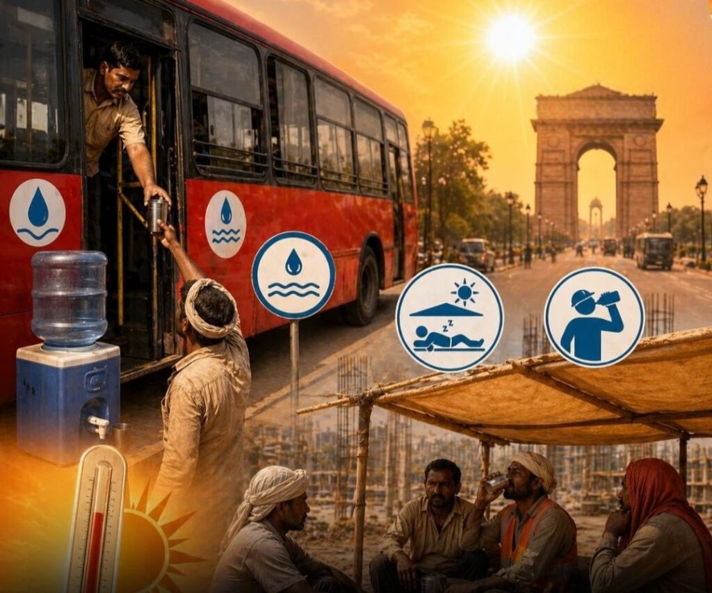 राज्य सरकार का बड़ा फैसला- हीट वेव को देखते हुए मजदूरों को दोपहर में आराम एवं स्कूलों में फ्री ओआरएस दिए जाने की कड़ी घोषणा. सरकारी बसों में मिलेगा फ्री ठंडा पानी kshititech