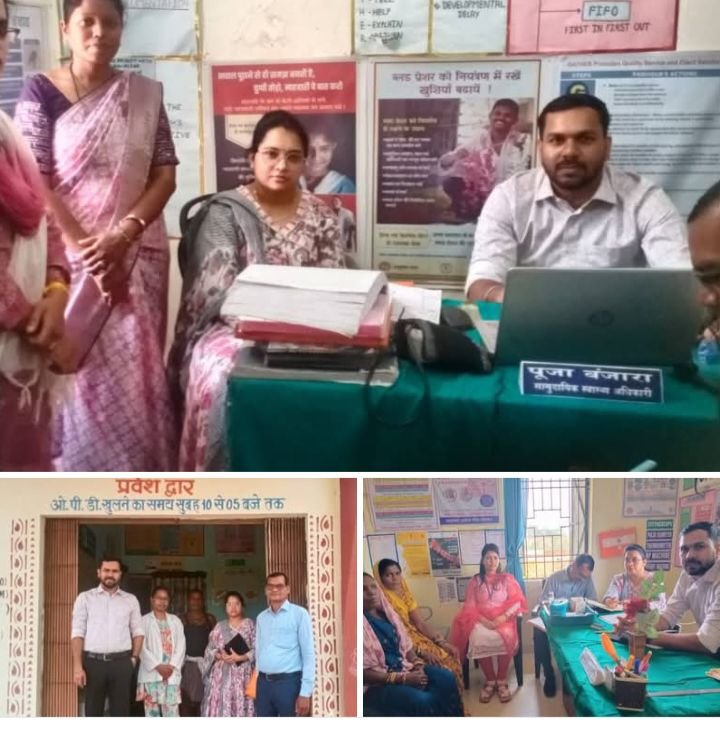 ब्लॉक मेडिकल ऑफिसर डॉक्टर अर्जुन सोनवानी ने किया विकासखंड के विभिन्न आयुष्मान आरोग्य मंदिर का आकस्मिक निरीक्षण. चिकित्सा सुविधाओं की जानकारी लेते हुए मौजूद कर्मचारियों को दिए निर्देश. सीएमएचओ मैडम के निर्देशन में स्वास्थ्य सुविधाओं को बेहतर बनाने में जुटे नए बीएमओ साहब kshititech