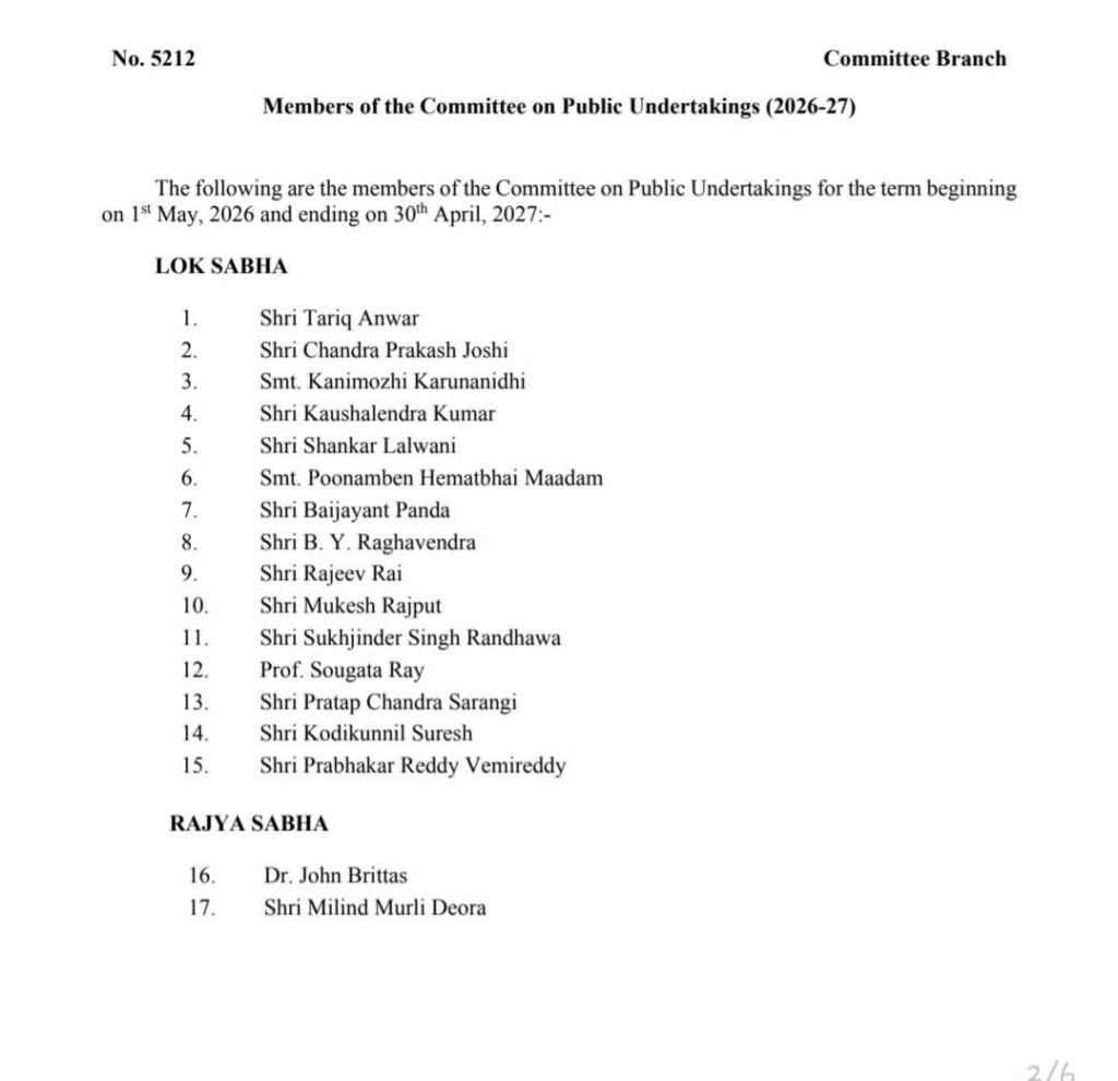 लोकसभा अध्यक्ष ओम बिरला ने बनाई नई पांच समितियां. रायपुर के सांसद बृजमोहन अग्रवाल को भी मिला समिति में स्थान kshititech