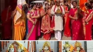 एक सदी से अधिक पुरानी आस्था की अमर गाथा को नया जीवन.श्री बांके बिहारी सहित 7 विग्रह की हुई स्थापना.भगवान श्री बांके बिहारी की निकली भव्य शोभायात्रा सैकड़ो की तादाद में श्रद्धालु झुमते नाचते दिखे. 175 साल पुराने मंदिर की संपन्न हुई विग्रह प्राण प्रतिष्ठा. ट्रस्ट के अध्यक्ष डॉ अशोक अग्रवाल ने दी जानकारी kshititech