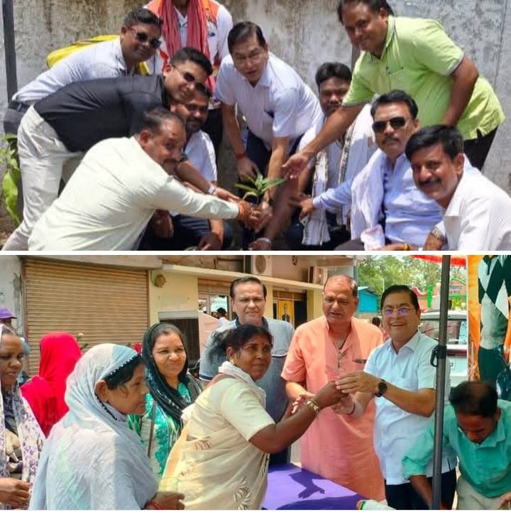 शनिवार को अपने जन्मदिन के मौके पर शक्ति&nbsp; के नगर पालिका अध्यक्ष ने किया पार्षदों के साथ वृक्षारोपण. स्वच्छता मित्रों एवं पालिका कर्मचारियों को कराया स्वल्पाहार. पार्षदों ने भी दी अध्यक्ष जी को बधाई. शुभकामनाओं से अभिभूत श्याम सुंदर ने कहा- हम सब मिलकर करेंगे शहर का विकास kshititech