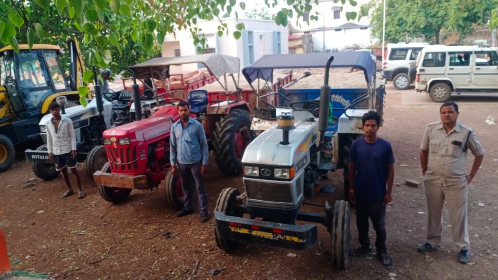 शक्ति जिले में कलेक्टर तोपनों साहब के निर्देशन में खनिज विभाग ने करी फिर बड़ी कार्रवाई- चुना पत्थरों एवं रेत के अवैध उत्खनन एवं परिवहन पर मामले दर्ज. 06 वाहनों को किया गया जप्त kshititech