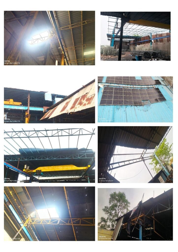 तेज आंधी तूफान ने शक्ति के वंदना ग्रुप को पहुंचाई 70 से 80 लाख रुपए की क्षति. प्लांट के बड़े-बड़े लोहे के शेड उड़ गए हवा में. वंदना ग्रुप की दो अलग-अलग इकाइयों को हुआ भारी नुकसान. जिले वासियों ने कहा- पहली बार देखा ऐसा तूफान का कहर kshititech