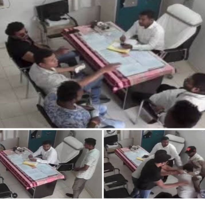 खुलेआम गुंडागर्दी-नगर पंचायत के इंजीनियर ने लेखापाल को सीएमओ के कमरे में बंद कर मारा लात घूंसों से. मामला पहुंचा थाने तक. कर्मचारी संघ ने जताई नाराजगी. अपने कई साथियों के साथ पहुंचे थे इंजीनियर साहब kshititech