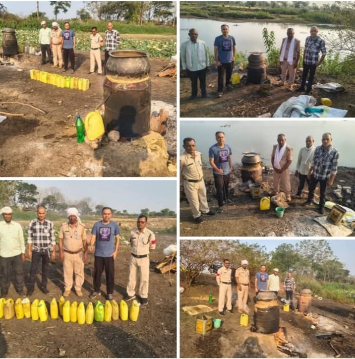 रायपुरा तंदुलडीह में आबकारी विभाग की अब तक की सबसे बड़ी कार्रवाई- 9 भट्ठियां चढ़ी हुई थी अवैध महुआ शराब की. सभी भट्ठियों को किया गया नष्ट. सहायक जिला आबकारी अधिकारी आशीष उप्पल के नेतृत्व में ताड़ बतोड़ कारवाई. भनक लगते ही मौके से फरार हो गए अवैध शराब बनाने वाले. तड़के सुबह शराब पकड़ने निकल जाते हैं अधिकारी kshititech