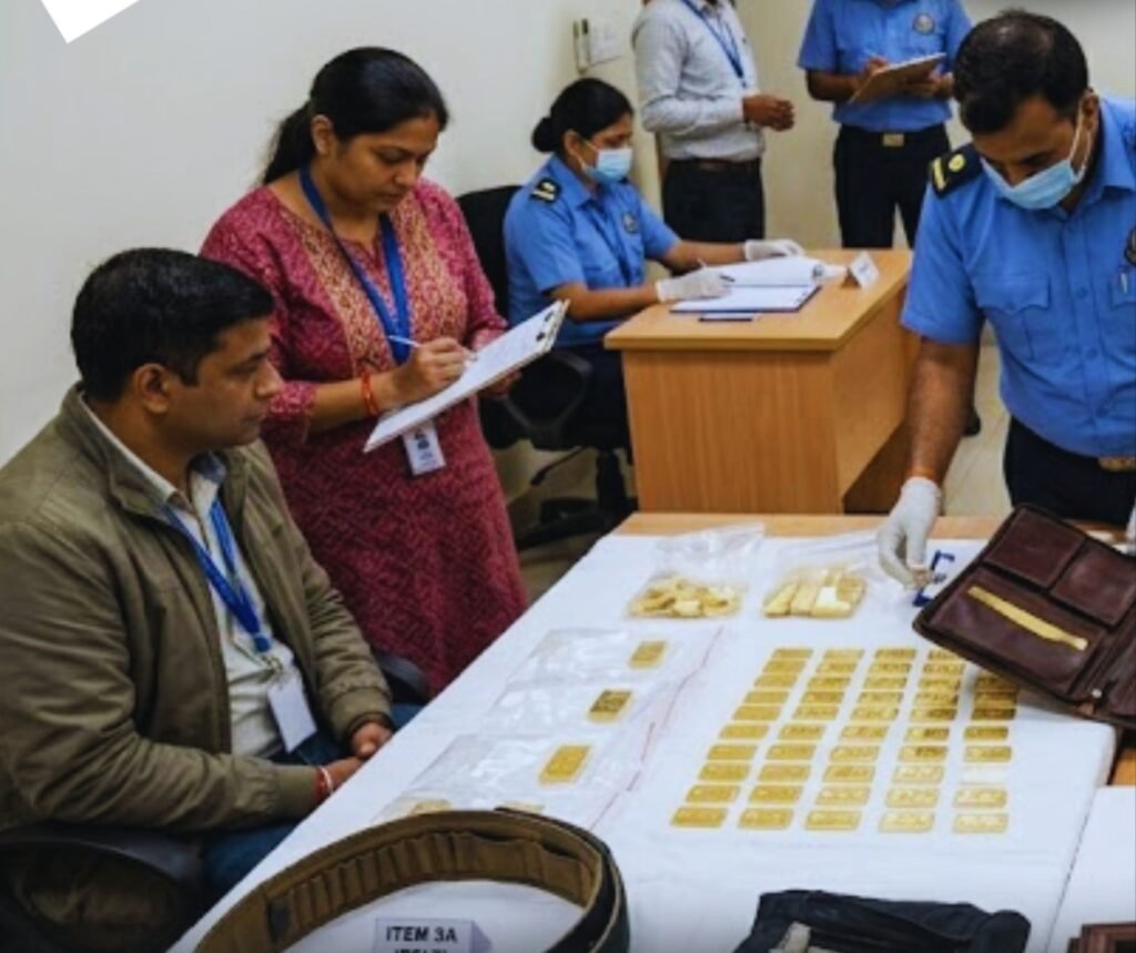 जेब में भरकर सोने के 115 बिस्कुट की तस्करी करता युवक एयरपोर्ट पर गिरफ्तार. करीब 5 करोड़ के थे सोने के बिस्कुट.शातिर तरीके से बेल्ट के अंदर छुपा कर रखे थे बिस्किट. बढ़ती कीमतें- फल फूल रहा तस्करी का धंधा kshititech