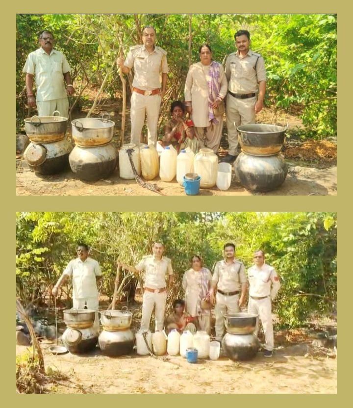 पहाड़ी के किनारे भट्ठियां चढ़कर बनाई जा रही थी अवैध महुआ शराब. आबकारी विभाग शक्ति के अधिकारियों ने पहुंचकर करी बड़ी कार्रवाई kshititech