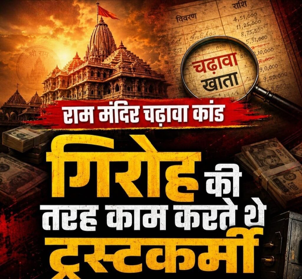 अयोध्या के राम मंदिर चंदा चढ़ावा कांड में रोज नए हो रहे खुलासे. संगठित गिरोह काम कर रहा था। करोड़ों रुपए के गबन का मामला. मंदिर प्रबंधन ने कहा-एसआईटी के हर सवाल का जवाब देने को तैयार हैं हम अयोध्या के राम मंदिर चंदा चढ़ावा कांड में रोज नए हो रहे खुलासे. संगठित गिरोह काम कर रहा था। करोड़ों रुपए के गबन का मामला. मंदिर प्रबंधन ने कहा-एसआईटी के हर सवाल का जवाब देने को तैयार हैं हम kshititech