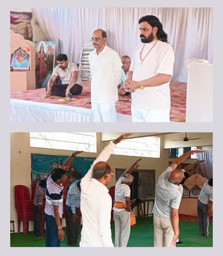 शक्ति के सरस्वती शिशु मंदिर में योग दिवस पर सैकड़ो लोगों ने उत्साह के साथ किया योग. विद्यालय प्रबंधन समिति के अध्यक्ष रामावतार अग्रवाल ने कहा -प्रधानमंत्री मोदी जी ने योग को लेकर पूरी दुनिया में लाई एक नई क्रांति. आचार्य राजेंद्र जी महाराज ने भी योग को लेकर दी जानकारी kshititech