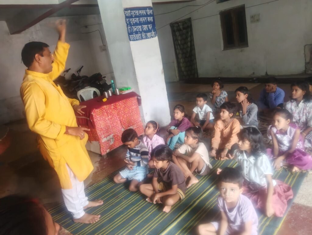 शक्ति शहर में 5 जुलाई को बाल संस्कार शाला, संस्कार भवन में 10वें वर्ष का हुआ शुभारंभ kshititech