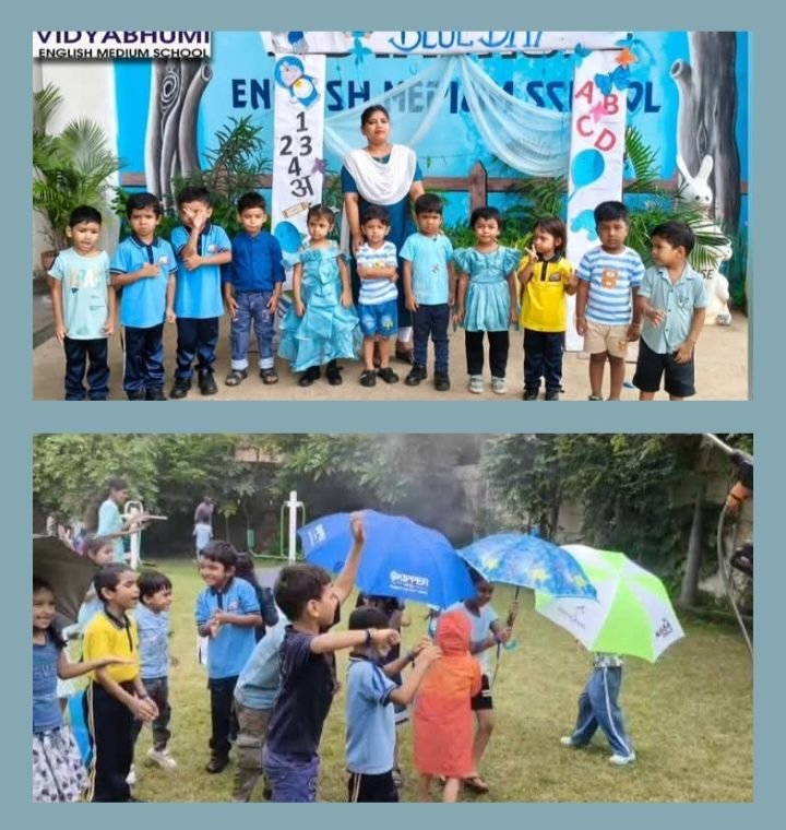 बाराद्वार के विद्याभूमि इंग्लिश मीडियम स्कूल में हर्षोल्लास के साथ मनाया गया ब्लू डे kshititech