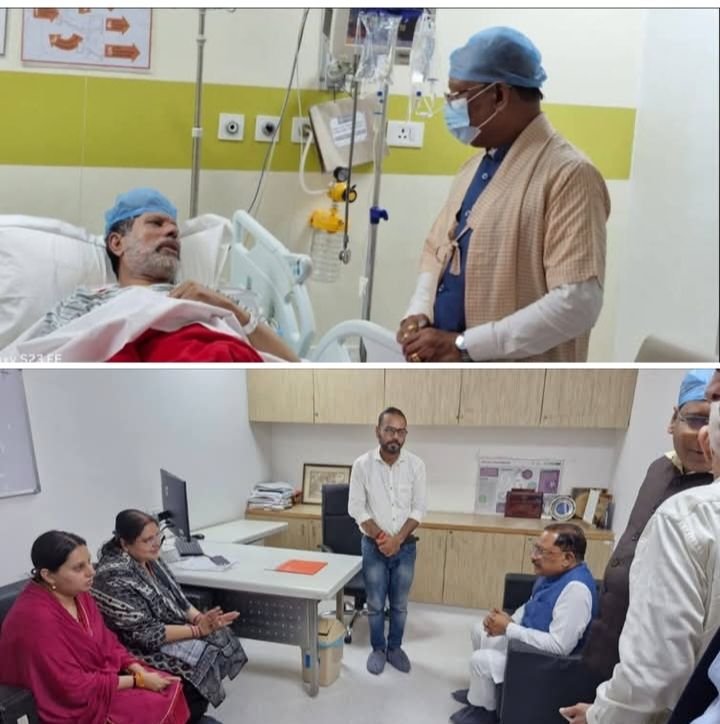 गुड़गांव के मेदांता में चल रहा है किरण देव का उपचार-भाजपा अध्यक्ष किरण देव का हाल-चाल जानने पहुंचे मुख्यमंत्री । गुड़गांव के मेदांता हॉस्पिटल में भर्ती हैं छत्तीसगढ़ भाजपा अध्यक्ष kshititech