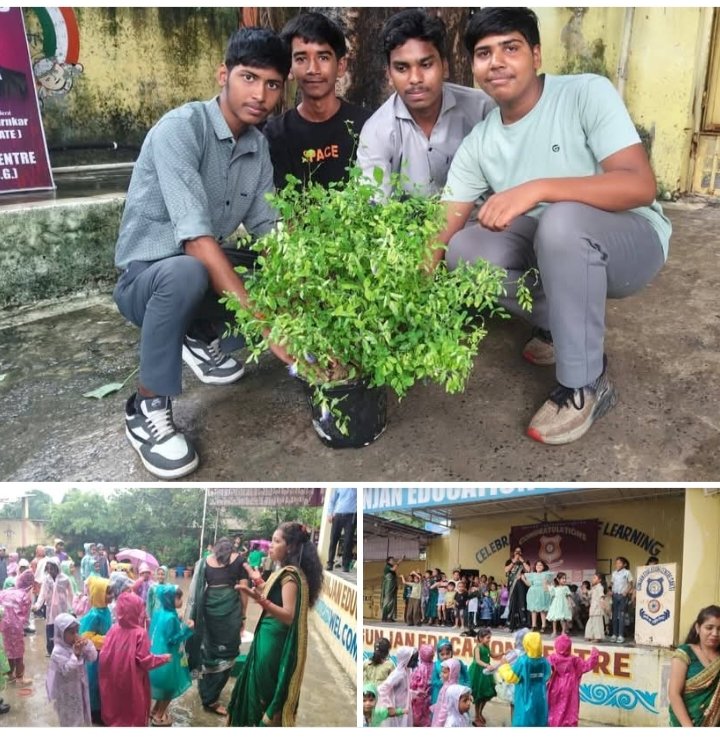 8 अगस्त को जिला मुख्यालय शक्ति के गुंजन एजुकेशन सेंटर में हुआ ग्रीन डे का आयोजन- बच्चों में वृक्षारोपण एवं पर्यावरण संरक्षण को लेकर दिखा अद्वितीय उत्साह. पेड़ों की देखभाल करने का भी संकल्प लिया जागरूक बच्चों ने kshititech
