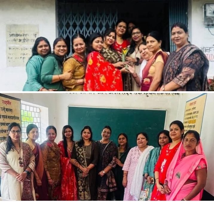 शक्ति की अखिल भारतीय अग्रवाल महिला सम्मेलन की सदस्यों ने किया बोरदा के सरकारी स्कूल में बच्चों को स्कूल बैग एवं बिस्किट का वितरण. बच्चों को मोटिवेट भी किया महिला समिति ने। गांव की सरपंच अमिता सिदार भी रही मौजूद kshititech