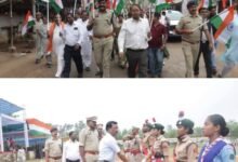 राष्ट्रभक्ति का जुनून लेकर कलेक्टर एसपी साहब सड़कों पर निकले तिरंगा हाथों में लिए-स्वतंत्रता दिवस मुख्य समारोह के फाइनल रिहर्सल का हुआ आयोजन।अपर कलेक्टर&nbsp; के एस पैंकरा बने मुख्य अतिथि। हर घर तिरंगा अभियान के तहत जिला मुख्यालय में कलेक्टर एसपी साहब के नेतृत्व में निकली भव्य तिरंगा यात्रा kshititech