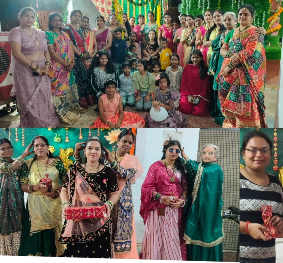 नेहा शक्ति राज गुप्ता के मार्गदर्शनमें संस्कार भवन शक्ति में हुआ हरियाली तीज महोत्सव एवं मिलन समारोह हर्षोल्लास के साथ संपन्न kshititech
