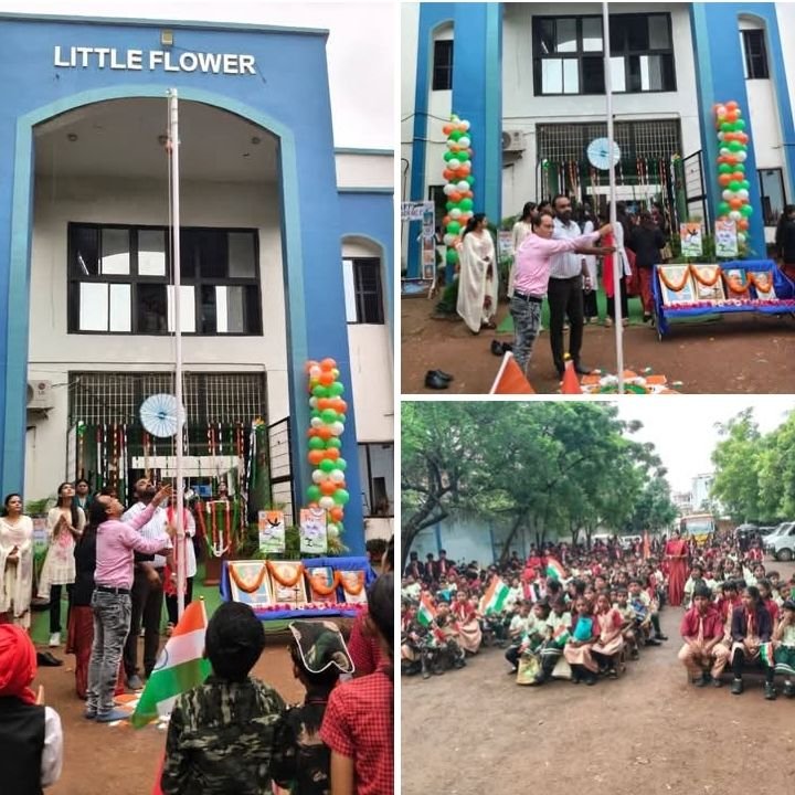 शक्ति शहर के लिटिल फ्लावर स्कूल में हर्षोल्लास से मनाया गया स्वतंत्रता दिवस. विद्यालय के डायरेक्टर तेज प्रकाश उपाध्याय एवं मोहम्मद अनीस अरमान ने दी स्वतंत्रता दिवस की शुभकामनाएं kshititech