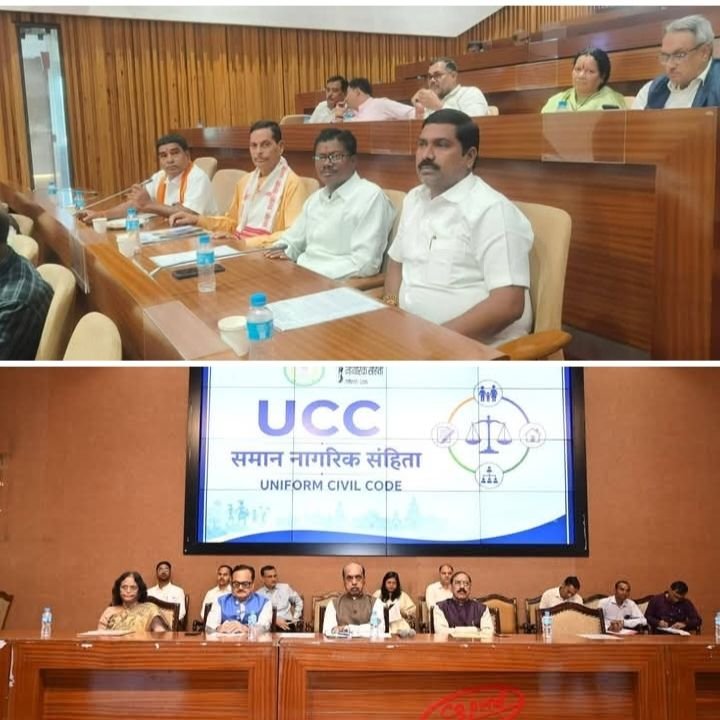 यूसीसी की बैठक में शामिल हुए शाकंभरी बोर्ड के सदस्य प्रेम पटेल.27 अगस्त को रायपुर में आयोजित थी बैठक. समान नागरिक संहिता पर बैठक में हुआ मंथन kshititech