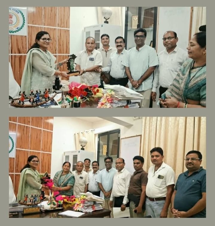 नगर पंचायत बाराद्वार के भाजपा समर्थित जनप्रतिनिधियों ने करी नव पदस्थ कलेक्टर से मुलाकात. शहर विकास को लेकर करी चर्चा।अध्यक्ष नारायण कुर्रे एवं उपाध्यक्ष जितेश शर्मा के नेतृत्व में पहुंचे थे जन प्रतिनिधि. 31 अगस्त को पहुंचे थे जनप्रतिनिधि kshititech