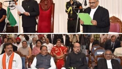 छत्तीसगढ़ हाईकोर्ट के नए चीफ जस्टिस ने ली शपथ. राज भवन (लोकभवन) में महामहिम राज्यपाल ने दिलाई शपथ. मुख्यमंत्री विष्णु देव साय भी मौजूद kshititech