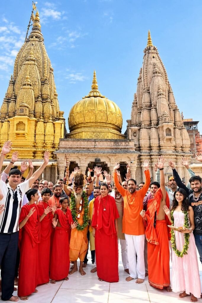 बाबा विश्वनाथ के दरबार पहुँचे सद्गुरु श्री रितेश्वर जी, राष्ट्र की सुख-शांति एवं समृद्धि की कामना. रितेश्वर जी महाराज ने कहा- भगवा हमारे हृदय में है एवं भारत के शिखर पर है. शिवरीनारायण के संजय अग्रवाल ने कहा-सदगुरु जी का यह प्रवास सनातन धर्म की चेतना को सुदृढ़ करने वाला kshititech