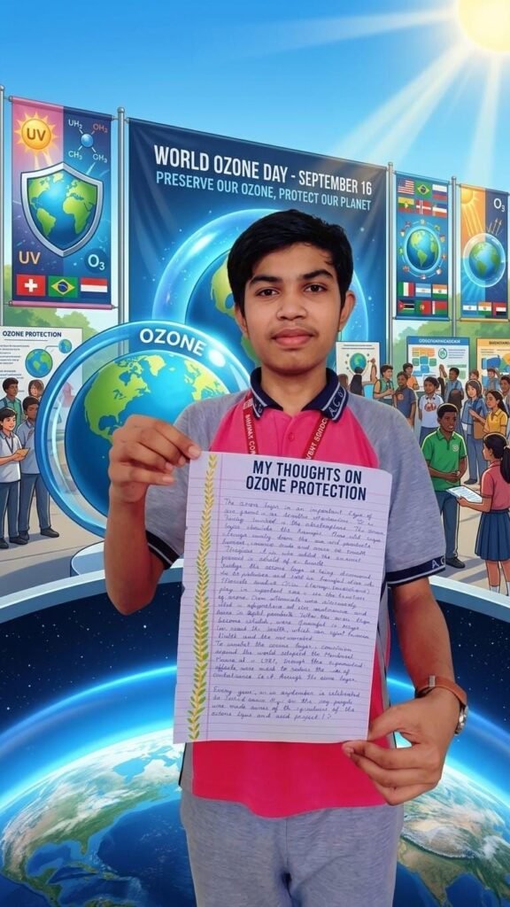 शक्ति के अनुनय कॉन्वेंट स्कूल में ओजोन परत संरक्षण दिवस पर विविध प्रतियोगिताओं का आयोजन. पर्यावरण संरक्षण के प्रति विद्यार्थियों में जागरूकता लाने जिला शिक्षा अधिकारी शक्ति के निर्देशन में आयोजित था कार्यक्रम kshititech