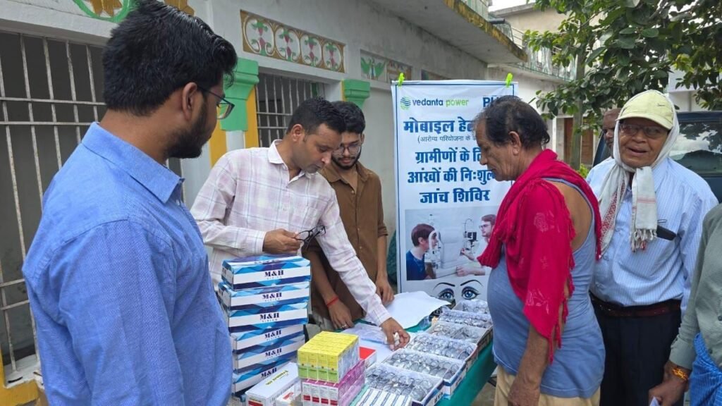 Vedanta Power Brings Free Specialised Eye Care to the Doorstep of nearly 600 Villagers in Sakti.Conducts Free Special Eye Camps across four villages including free eye screenings, spectacles, medicines and specialist consultations under Project Arogya kshititech