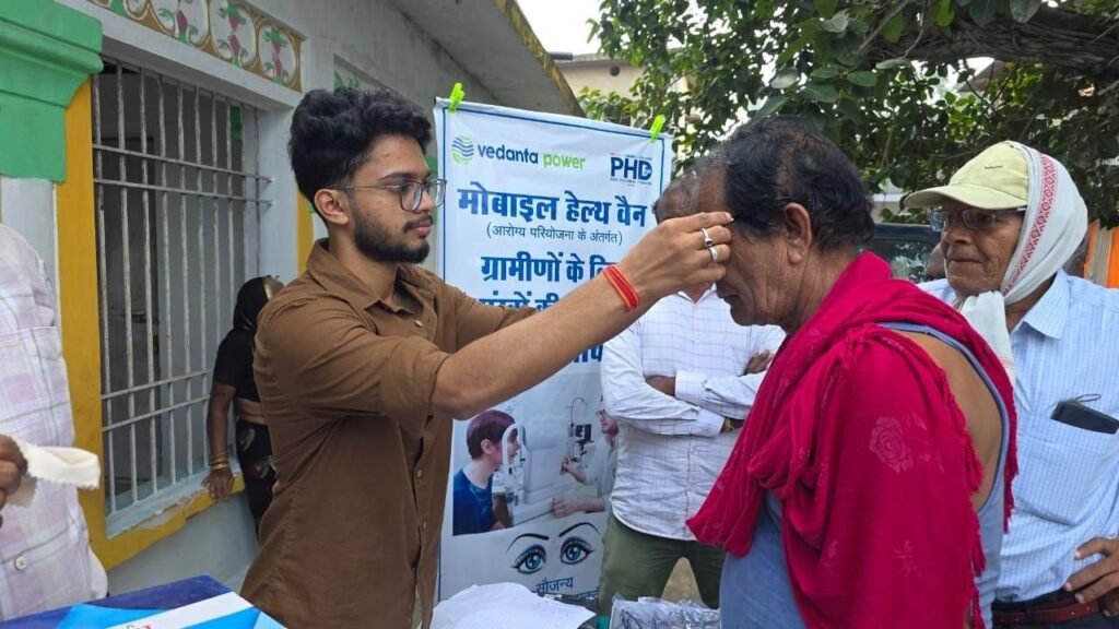 Vedanta Power Brings Free Specialised Eye Care to the Doorstep of nearly 600 Villagers in Sakti.Conducts Free Special Eye Camps across four villages including free eye screenings, spectacles, medicines and specialist consultations under Project Arogya kshititech