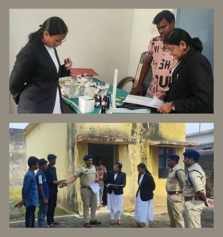 सीजेएम सुश्री शुभदा गोयल ने किया उपजेल सक्ती का औचक निरीक्षण.बंदियों के लिए दी जा रही व्यवस्थाओं की जानकारी ली सीजीएम मैडम ने। जेलर विजय पटेल भी रहे मौजूद सीजेएम सुश्री शुभदा गोयल ने किया उपजेल सक्ती का औचक निरीक्षण.बंदियों के लिए दी जा रही व्यवस्थाओं की जानकारी ली सीजीएम मैडम ने। जेलर विजय पटेल भी रहे मौजूद kshititech