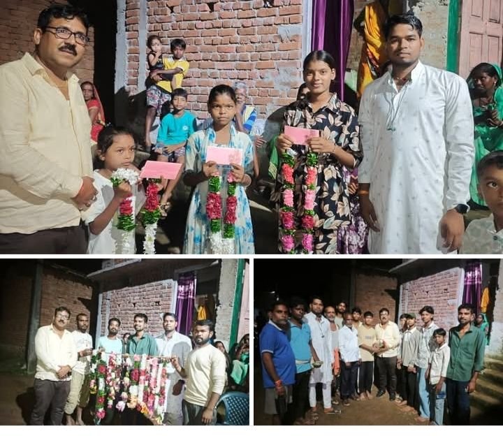 गणेश पंडाल में हुआ माला सजाओ प्रतिस्पर्धा का आयोजन. सरपंच चंद्र कुमार सोनी ने विजेता प्रतिभागियों को किया सम्मानित kshititech